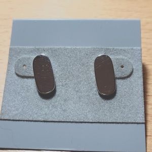 Oval Sterling Silver Earrings